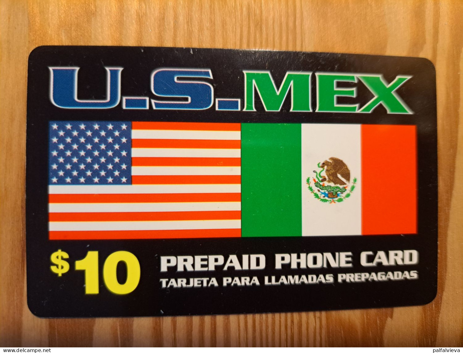 Prepaid Phonecard USA, U.S.MEX - Flag, Mexico - Sonstige & Ohne Zuordnung