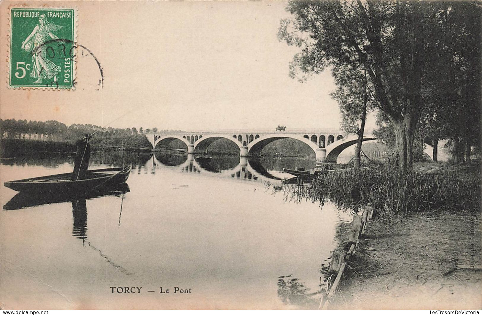 FRANCE - Torcy - Le Pont - Carte Postale Ancienne - Torcy