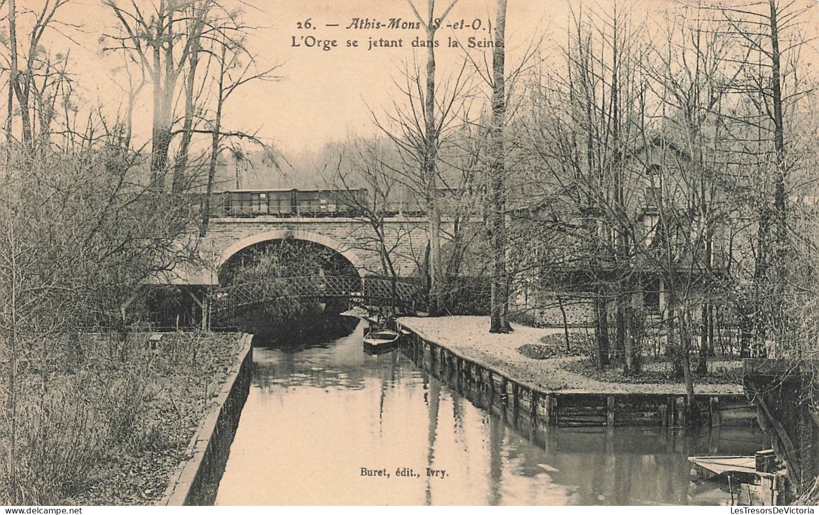 FRANCE - Athis Mons - L'orge Se Jetant Dans La Seine - Carte Postale Ancienne - Athis Mons