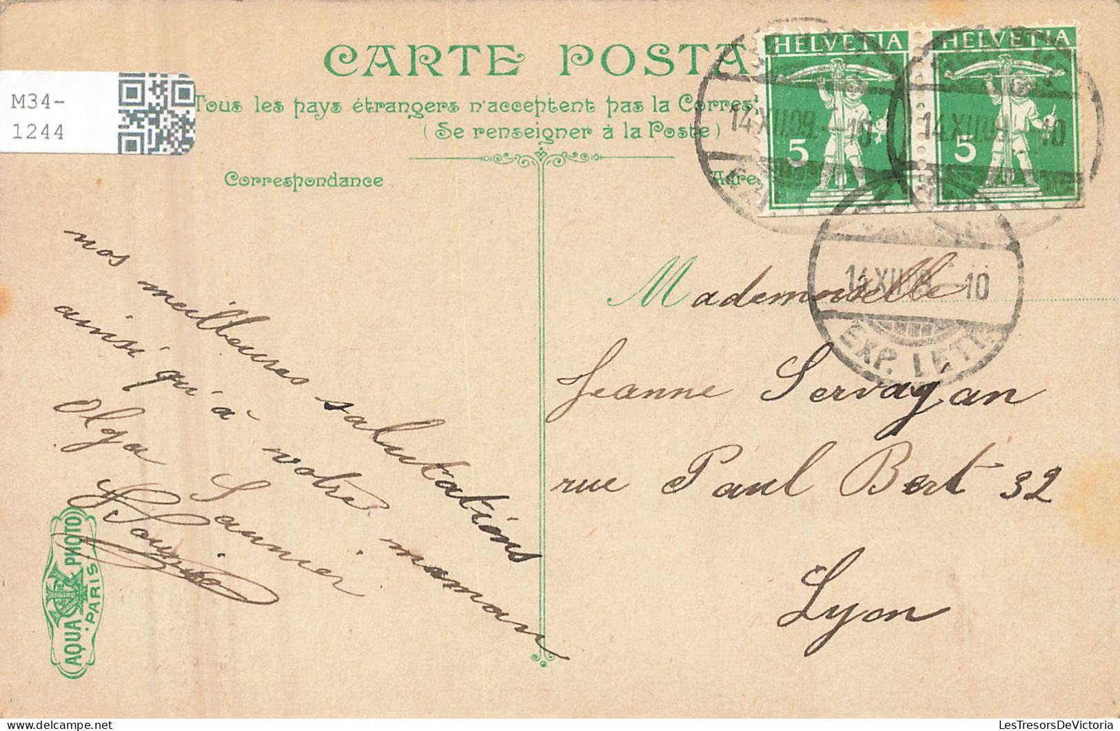 SUISSE - Genève - Le Quai De La Poste - Carte Postale Ancienne - Genève