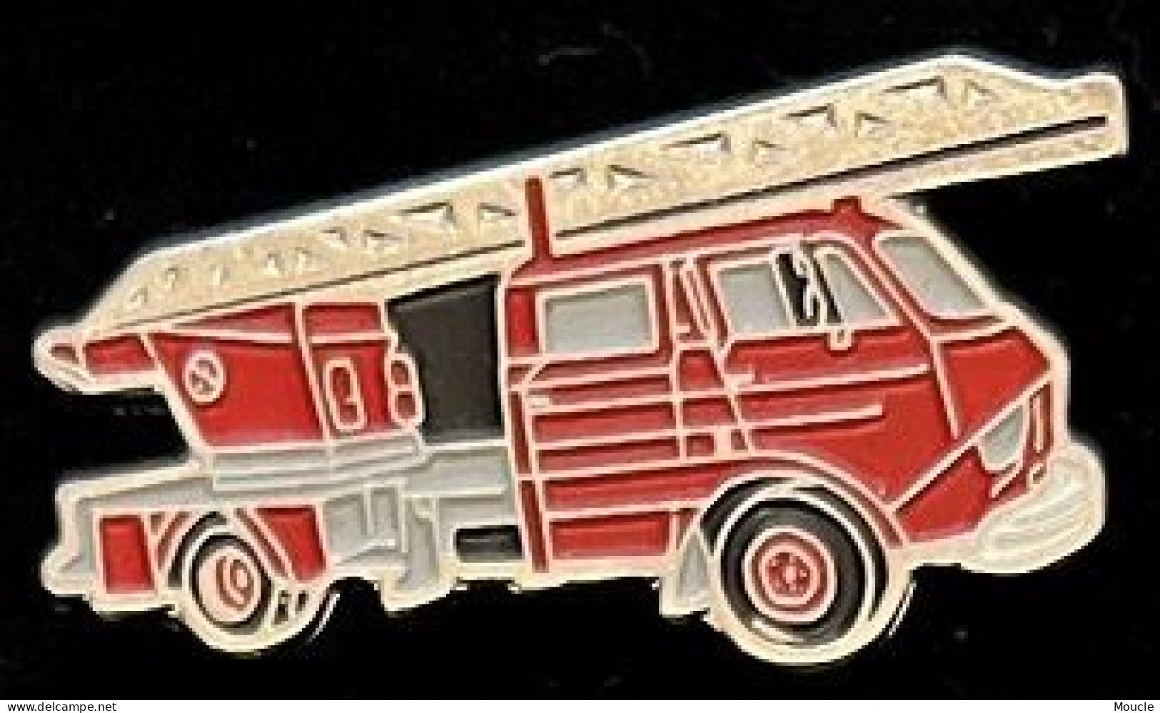 VEHICULE DE SAPEURS POMPIERS - CAMION - TRUCK - FIREFIGHTER - FEUERWEHRMANN - LKW - GRANDE ECHELLE -    (JAUNE) - Bomberos