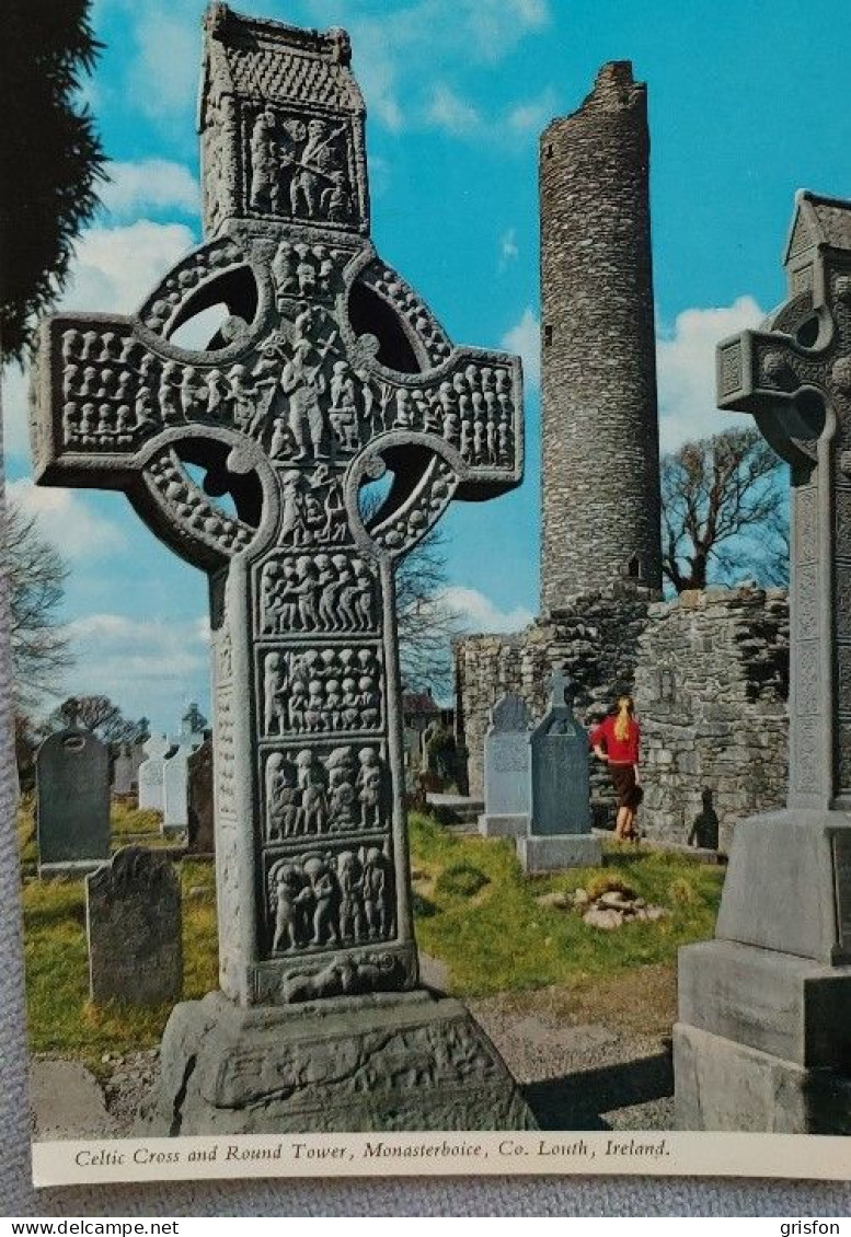 Celtic Cross Monasterboice Round Tower - Louth