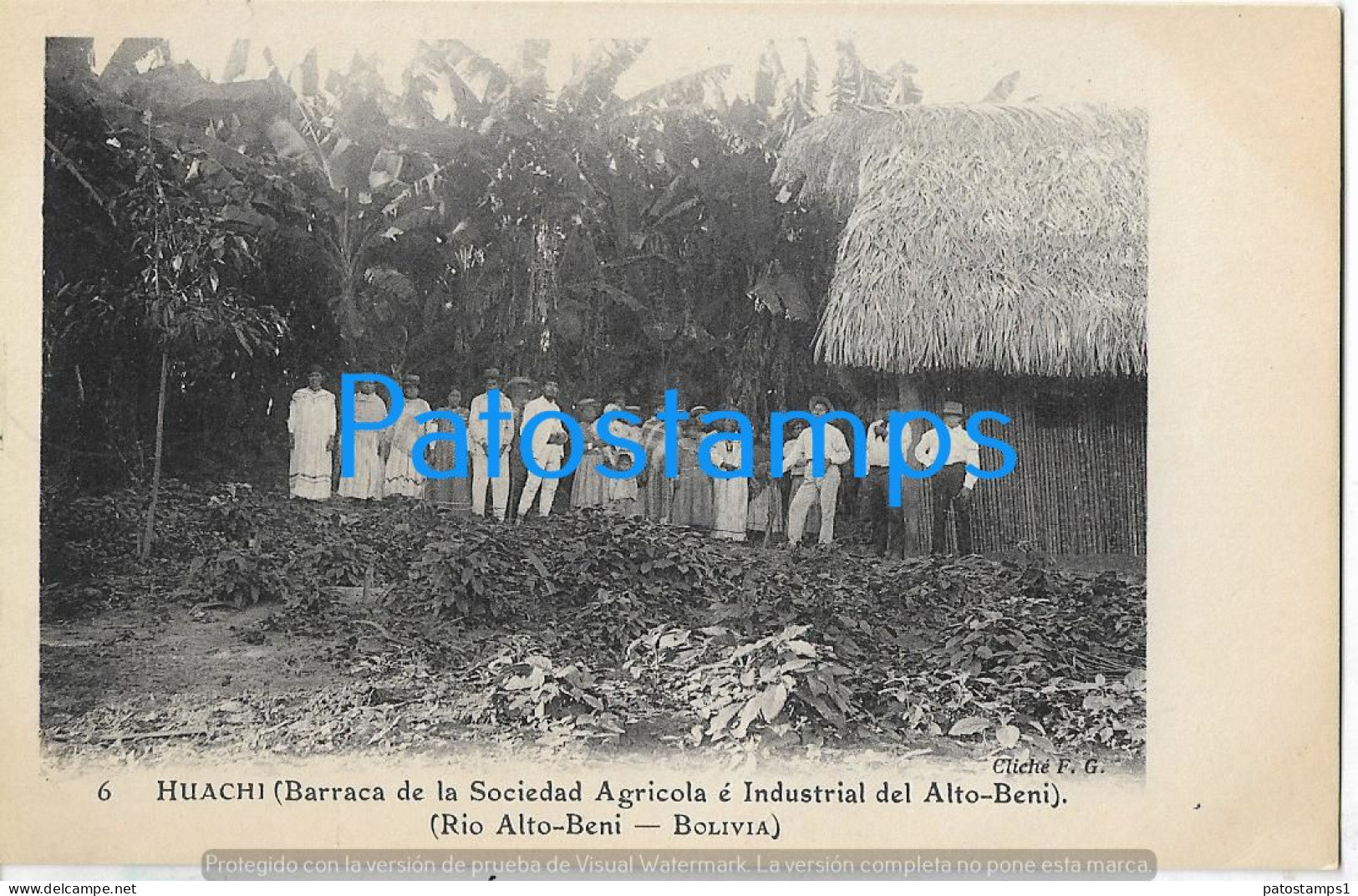 222654 BOLIVIA HUACHI RIO ALTO BENI COSTUMES NATIVE POSTAL POSTCARD - Bolivie