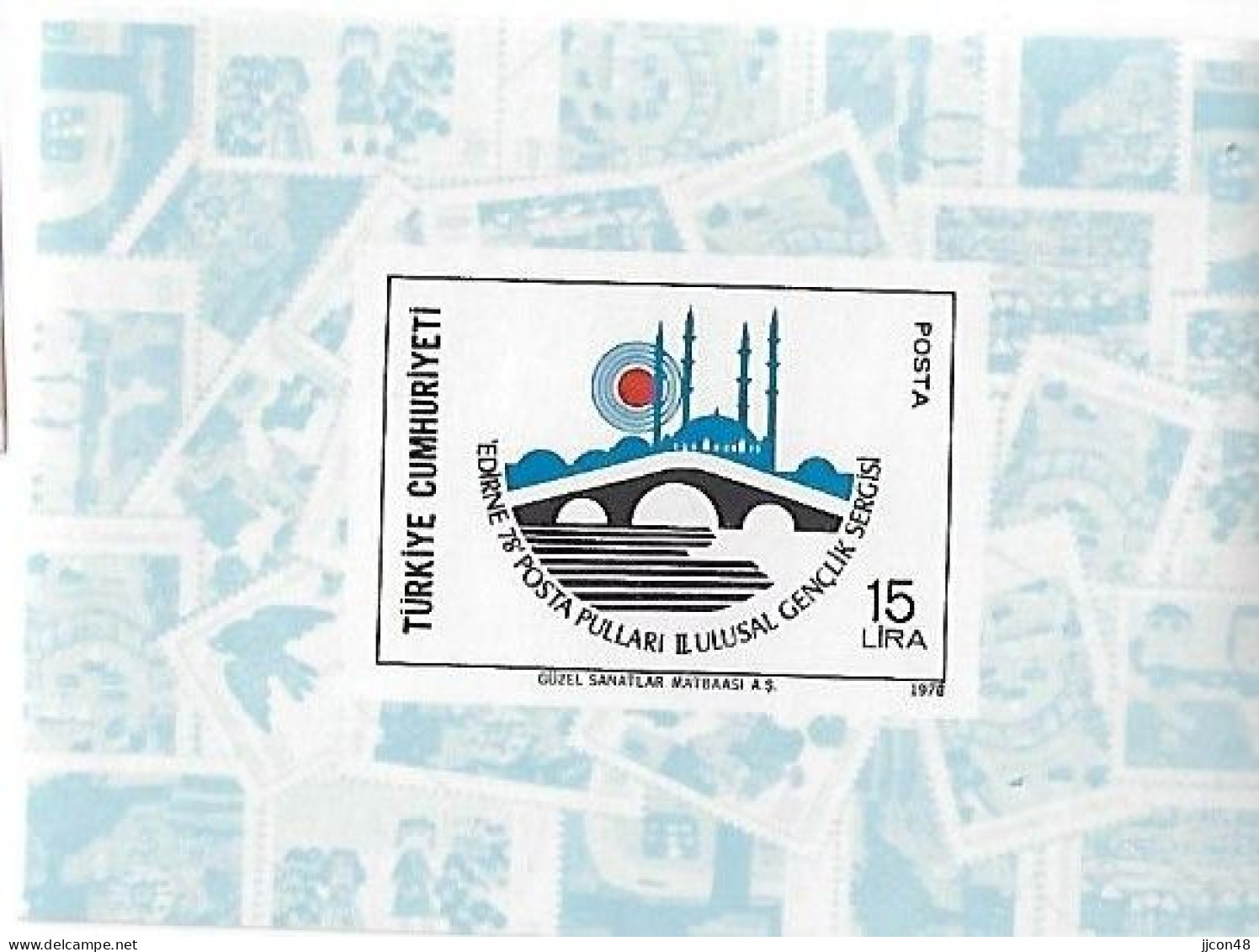 Turkey 1978  "EDIRNE `78" (**) MNH  MI.2565 (block 18) - Unused Stamps
