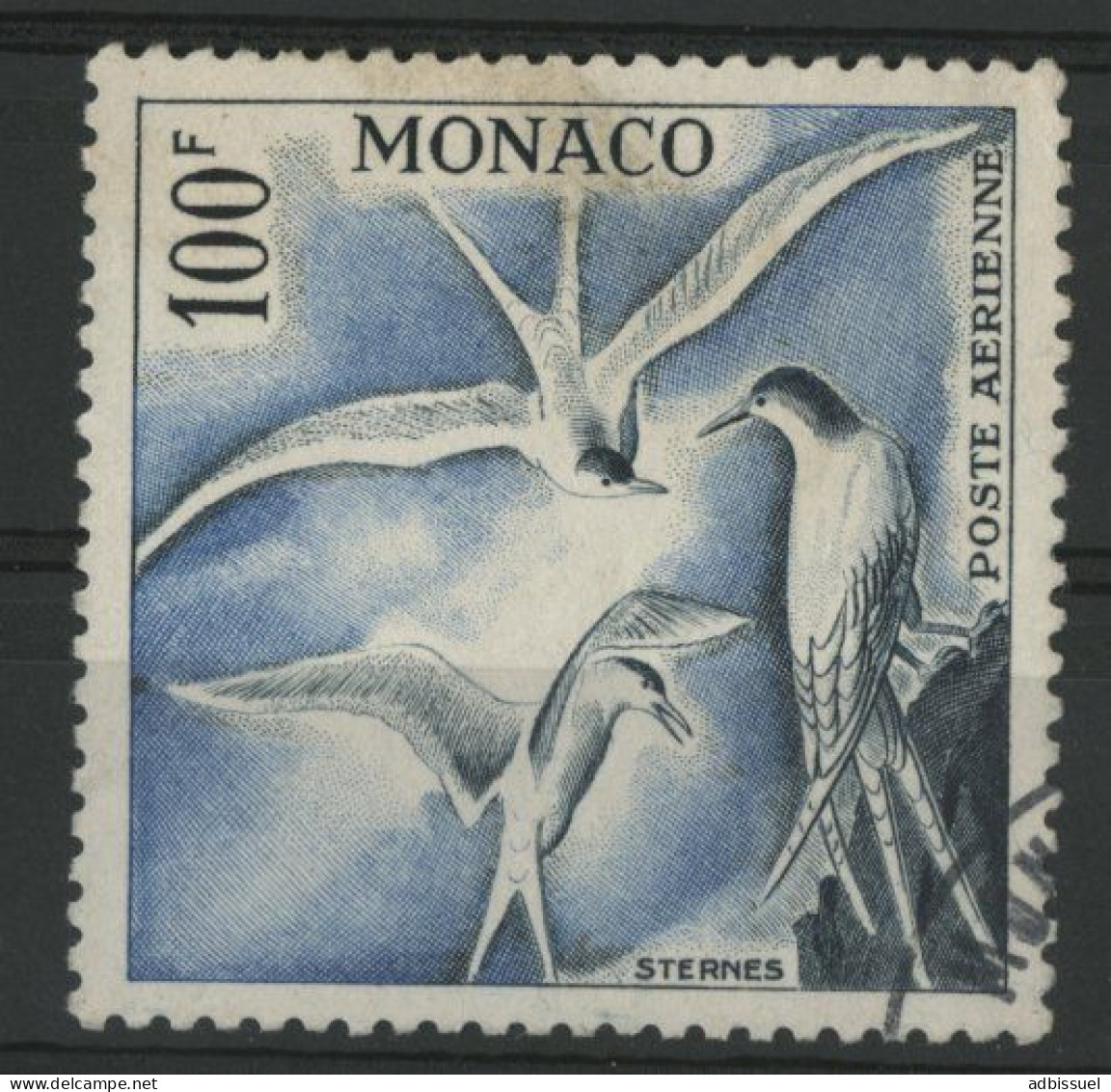 MONACO POSTE AERIENNE N° 55 Oblitéré Cote 15 € Sternes - Posta Aerea