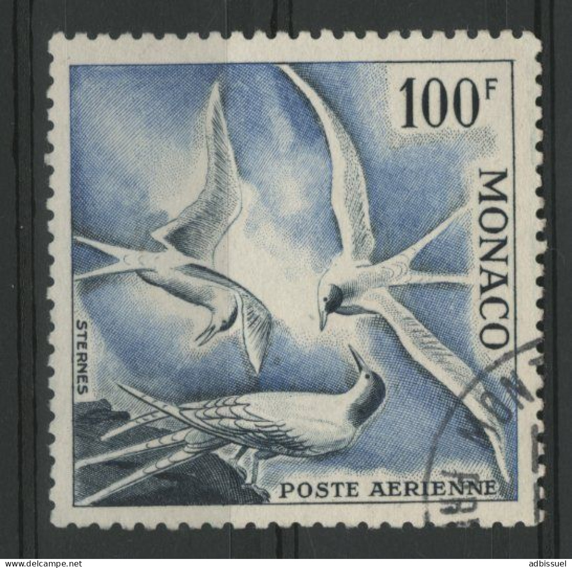 MONACO POSTE AERIENNE N° 55 Oblitéré Cote 15 € Sternes - Airmail