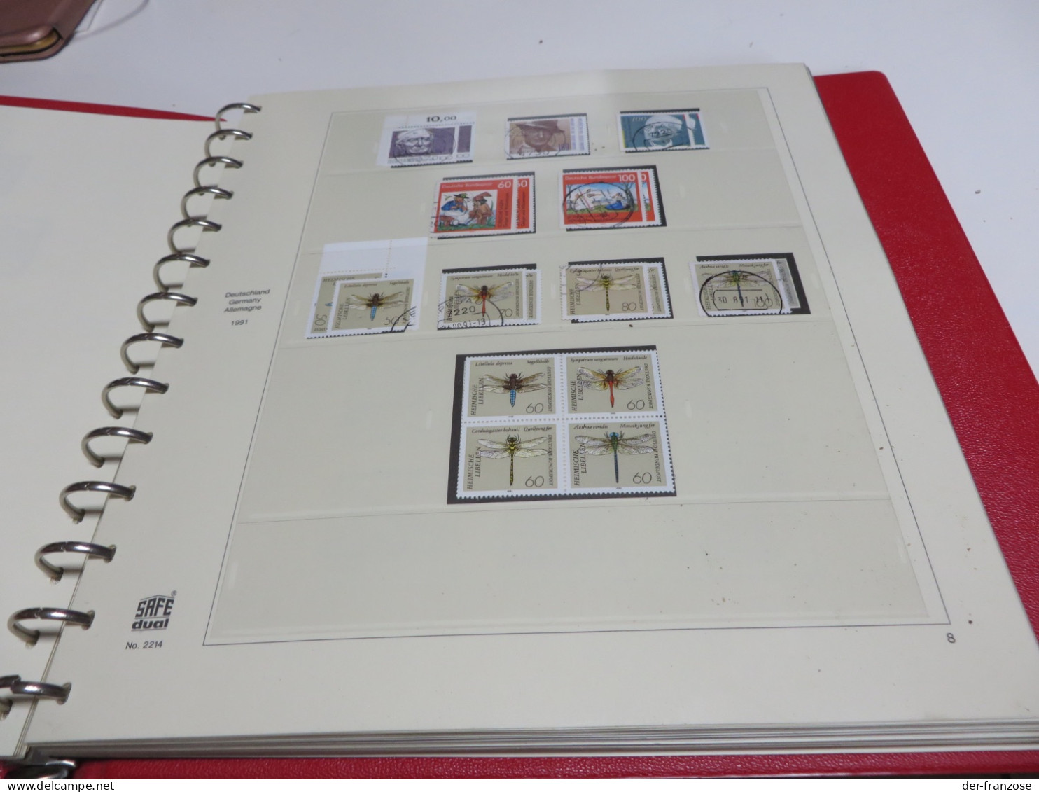 DEUTSCHLAND / BUND 1991 bis 1995 Posten o / ** /  MARKEN auf SAFE - dual - VORDRUCK im BINDER