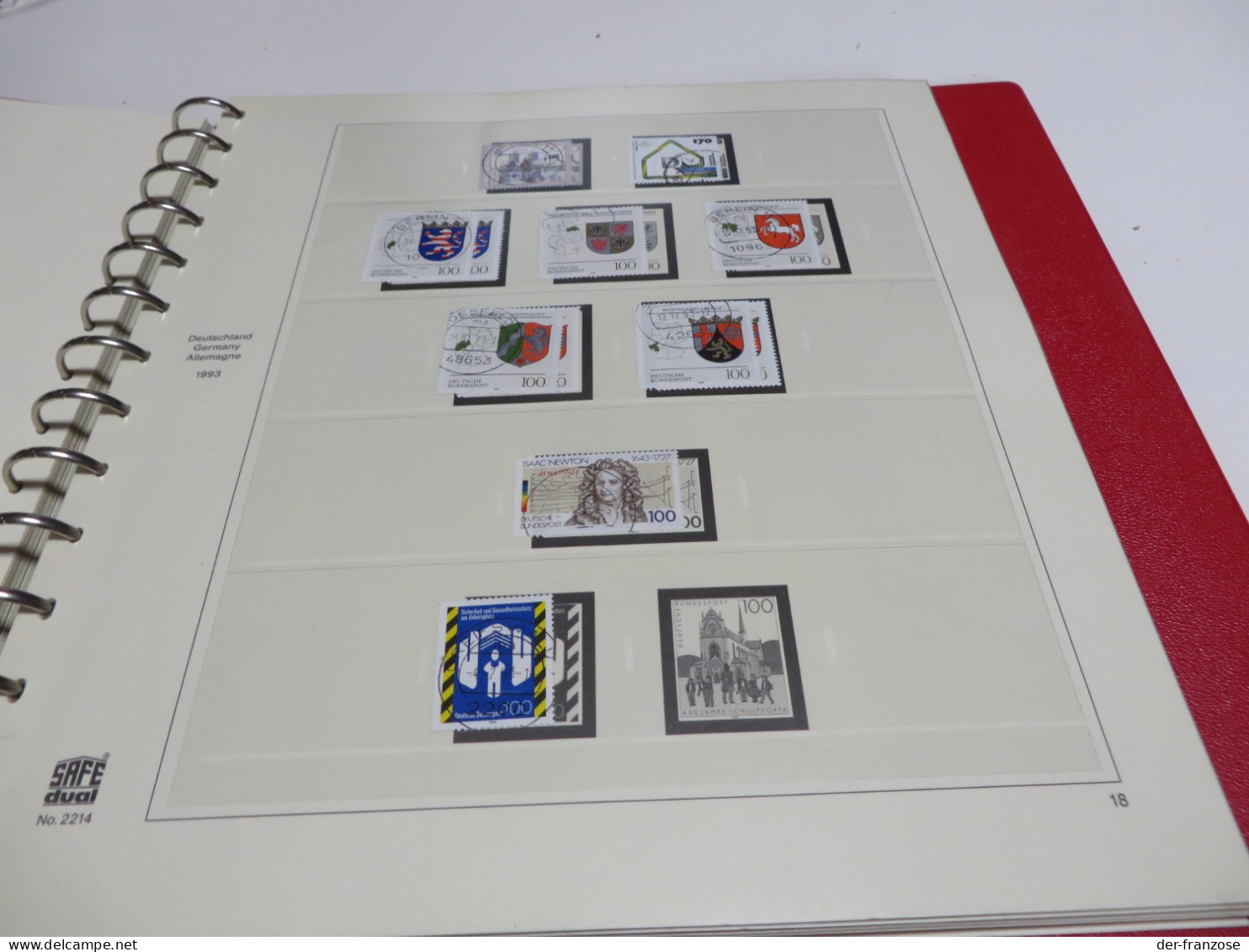 DEUTSCHLAND / BUND 1991 bis 1995 Posten o / ** /  MARKEN auf SAFE - dual - VORDRUCK im BINDER