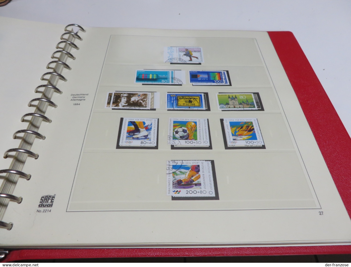 DEUTSCHLAND / BUND 1991 bis 1995 Posten o / ** /  MARKEN auf SAFE - dual - VORDRUCK im BINDER