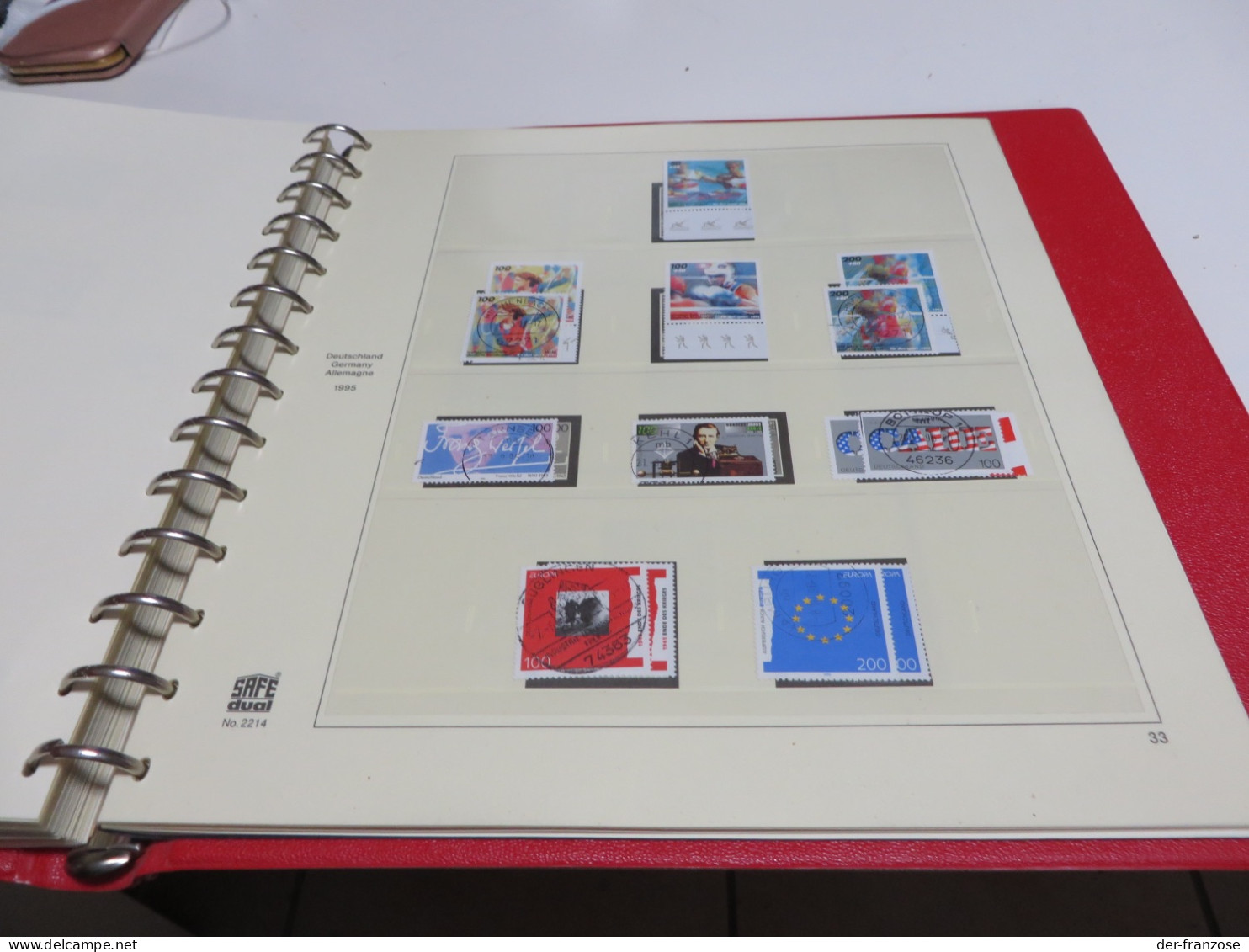 DEUTSCHLAND / BUND 1991 bis 1995 Posten o / ** /  MARKEN auf SAFE - dual - VORDRUCK im BINDER