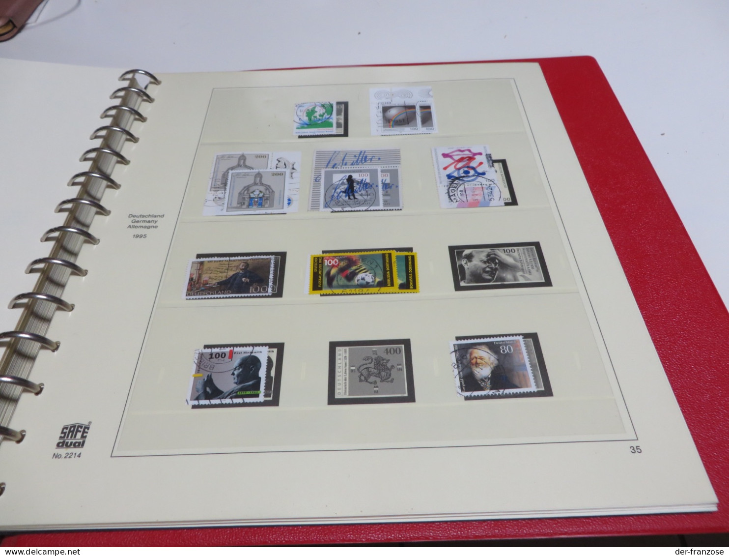 DEUTSCHLAND / BUND 1991 bis 1995 Posten o / ** /  MARKEN auf SAFE - dual - VORDRUCK im BINDER