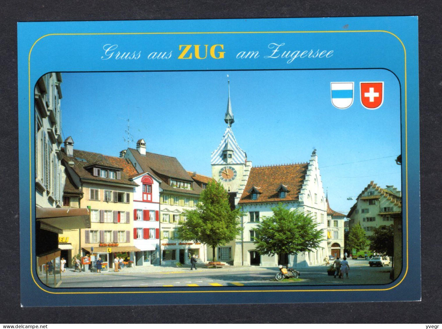 Suisse - N° 3980 - Gruss Aus ZUG Am Zugersee - Altstadt - La Place , L'Eglise - Cabine Téléphonique - Zugo