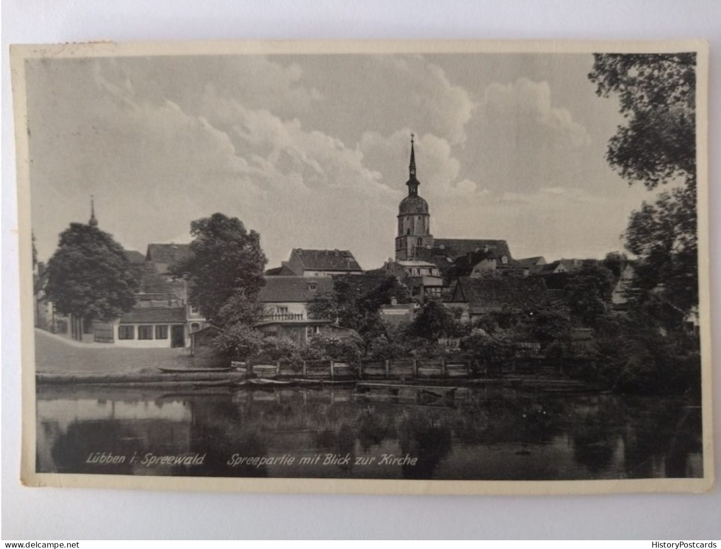 Lübben Im Spreewald, Spreepartie Mit Blick Zur Stadt, 1937 - Lübben