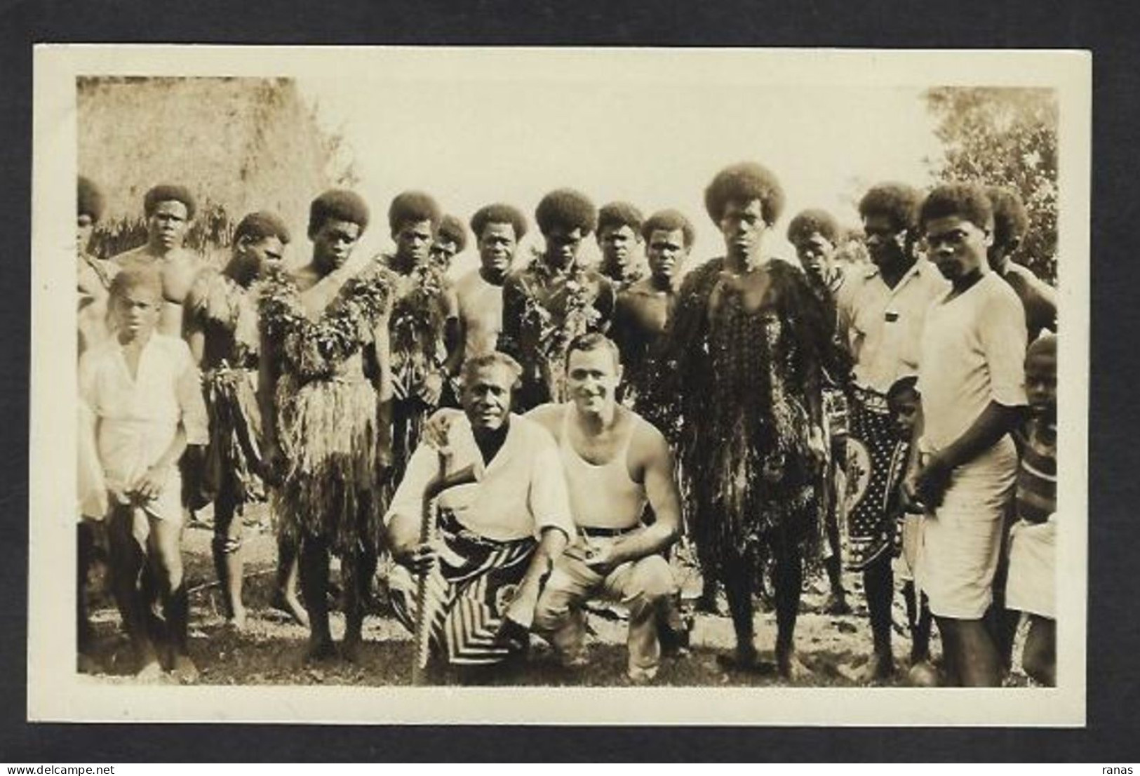 CPA Fidji Océanie Ethnic Type Carte Photo RPPC Non Circulé - Figi