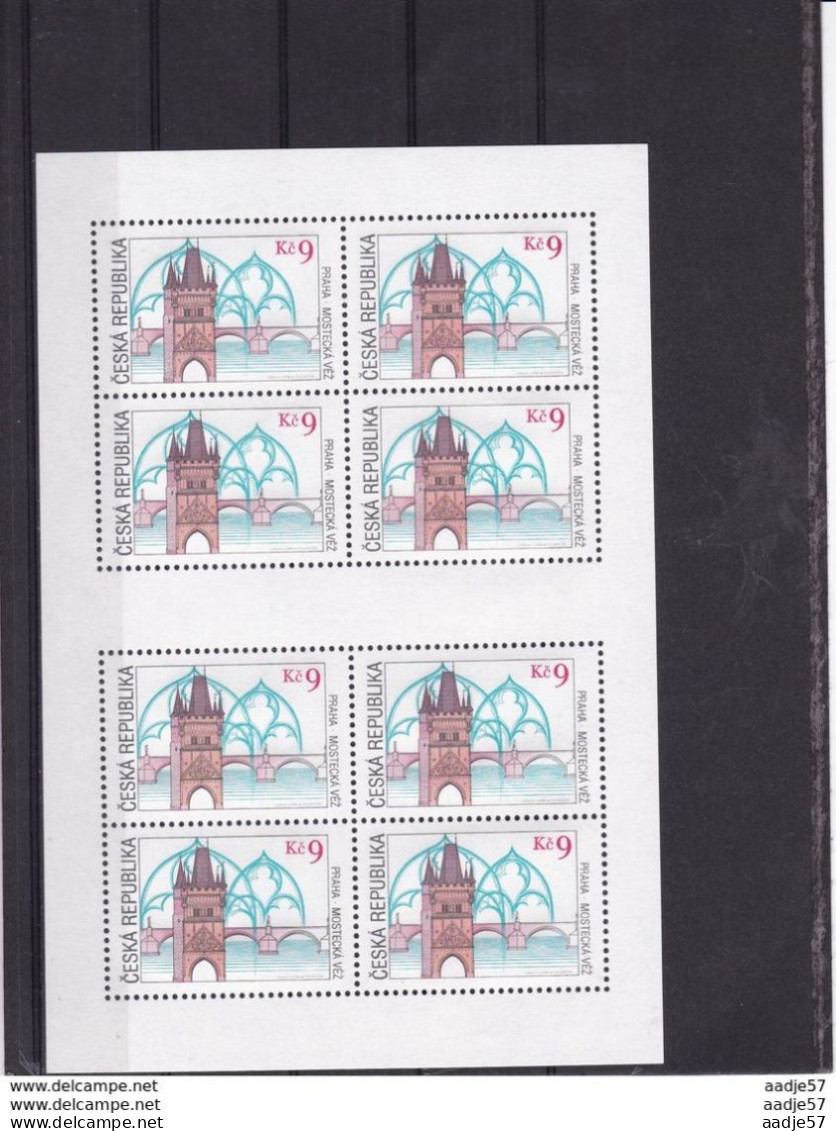 Ceska Republika,Mi 264 - 266 Kleinbogen, MNH ** (3 Sheets See Scans) Serie Compleet - Blocs-feuillets