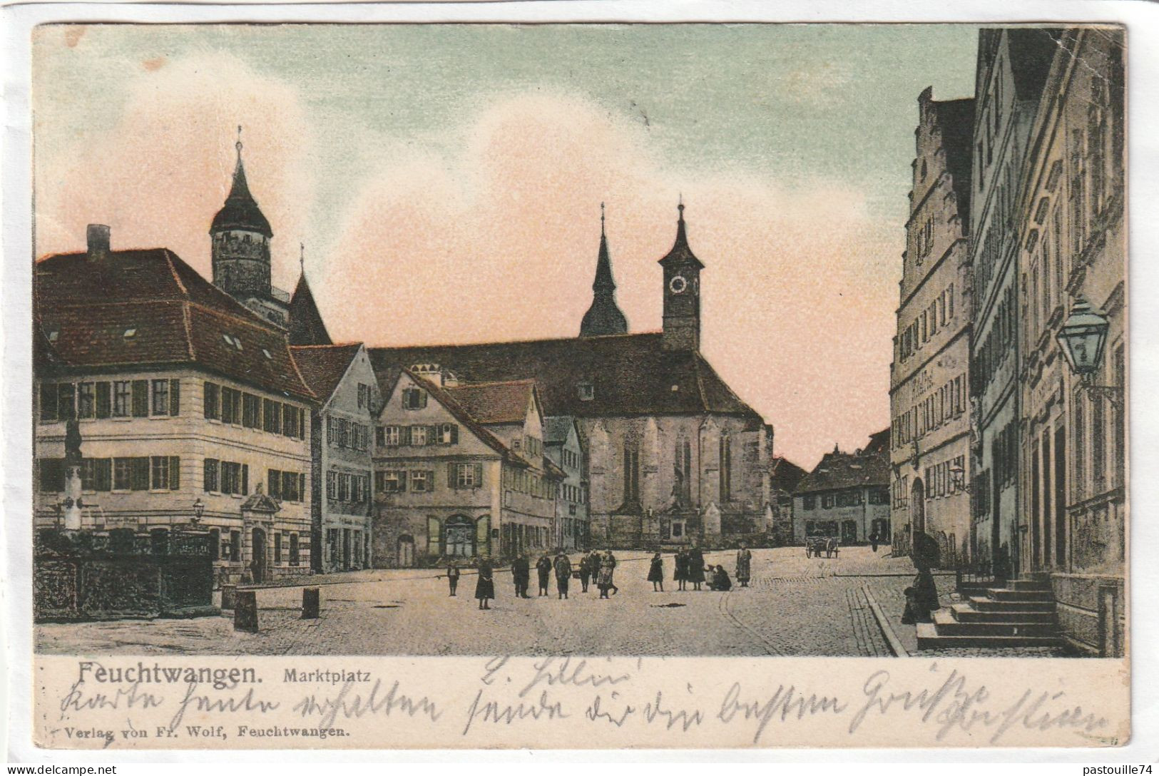 CPA :  14 X 9  -  Feuchtwangen.  Marktplatz - Feuchtwangen