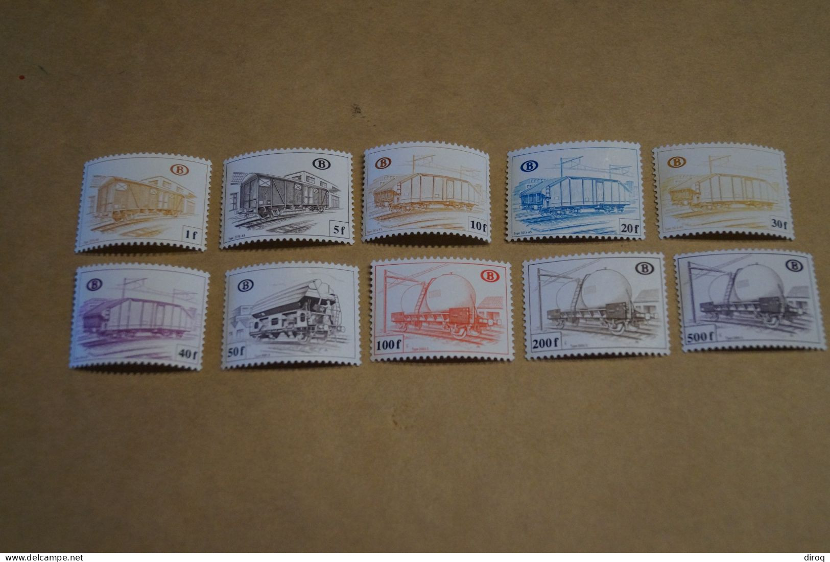 Chemin De Fer,superbe Série De 10 Timbres à L'état Strictement Neuf,1980 - Postfris