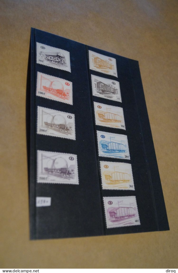 Chemin De Fer,superbe Série De 10 Timbres à L'état Strictement Neuf,1980 - Ungebraucht