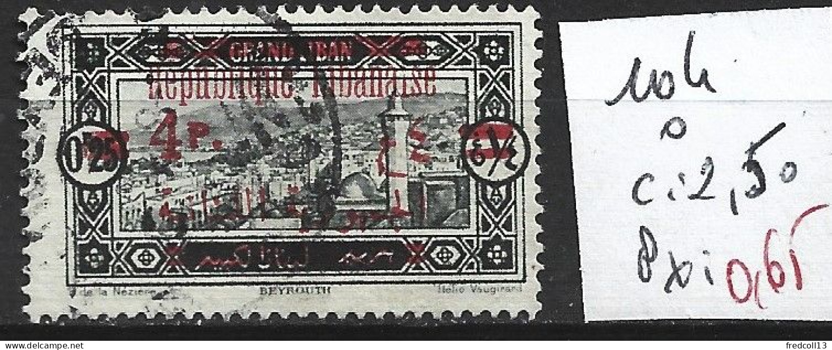 GRAND LIBAN 104 Oblitéré Côte 2.50 € - Usati