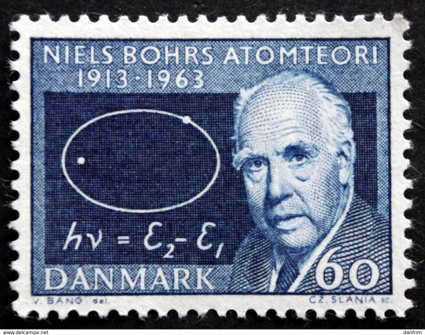 Denmark  1963  Minr.418x  MNH ( **)  Niels Bohr   ( Lot L 2755 ) - Nuovi