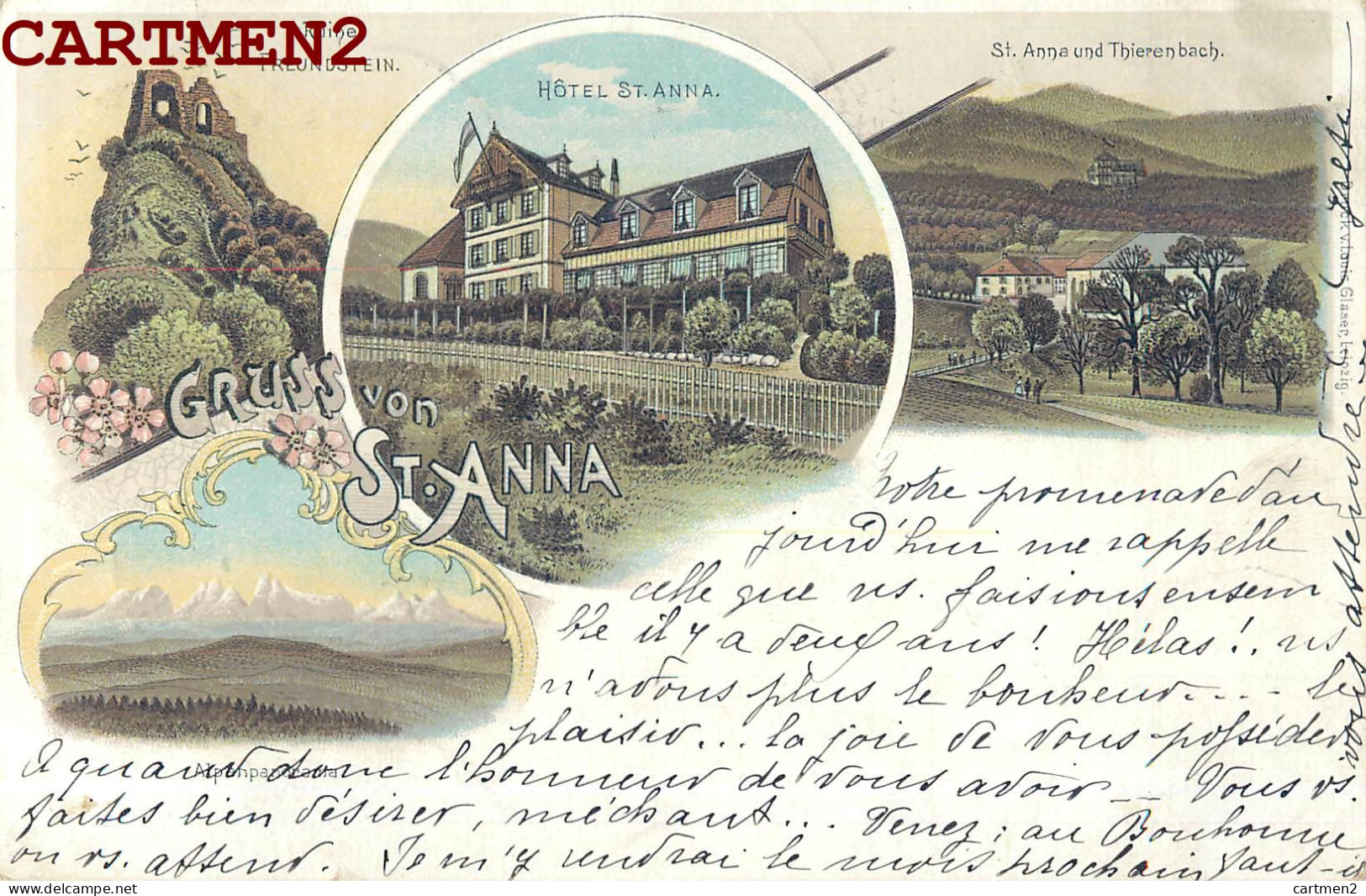 GRUSS VON ST. ANNA SOULTZ MULTIVUES 68 ALSACE 1898 - Soultz