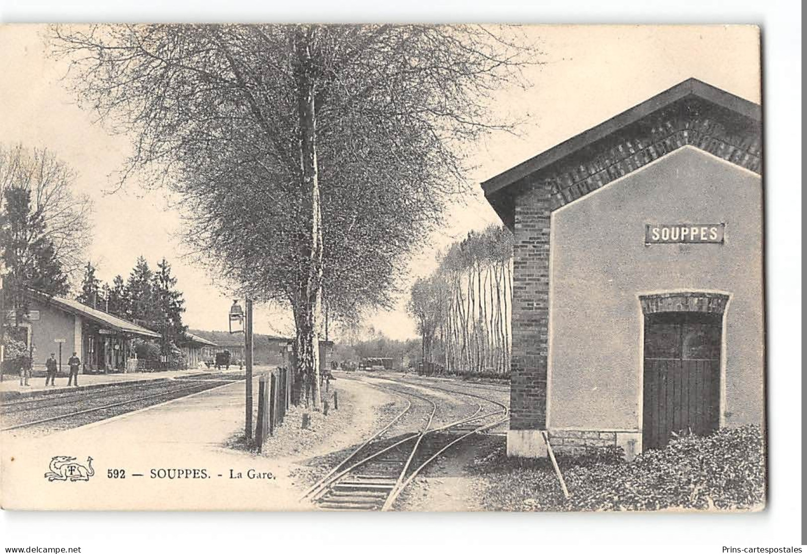 CPA 77 Souppes La Gare - Souppes Sur Loing