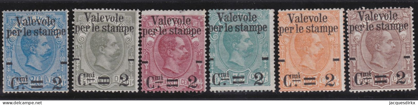 Italy    .  Y&T   .    46/51       .   (*)  (50/51: *)         .   Mint Without Gum - Nuovi