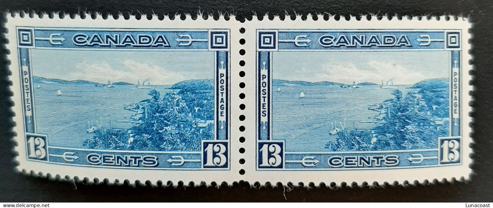 Canada 1938  MNH  Sc 242**    2 X 13c  Halifax Harbour - Nuevos