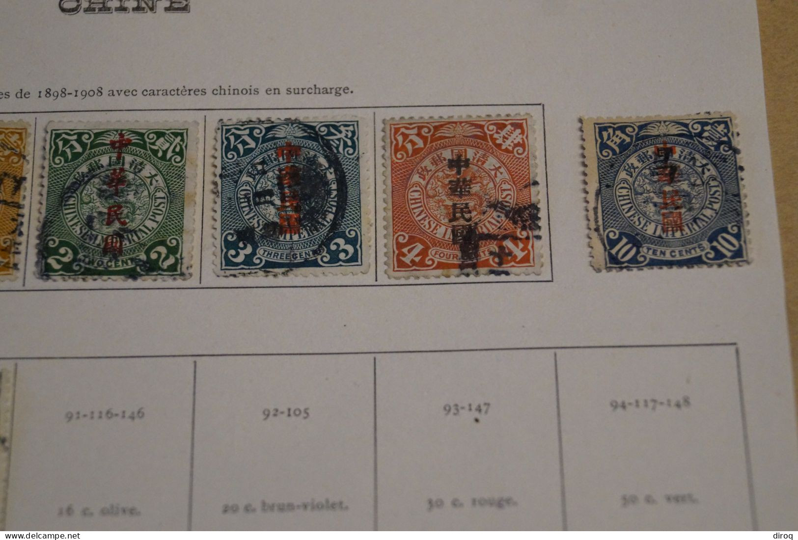 Chine,Chines,lot De 30 Timbres Oblitérés,1898 - 1910,certains Avec Surcharges, Pour Collection,collector - Gebruikt