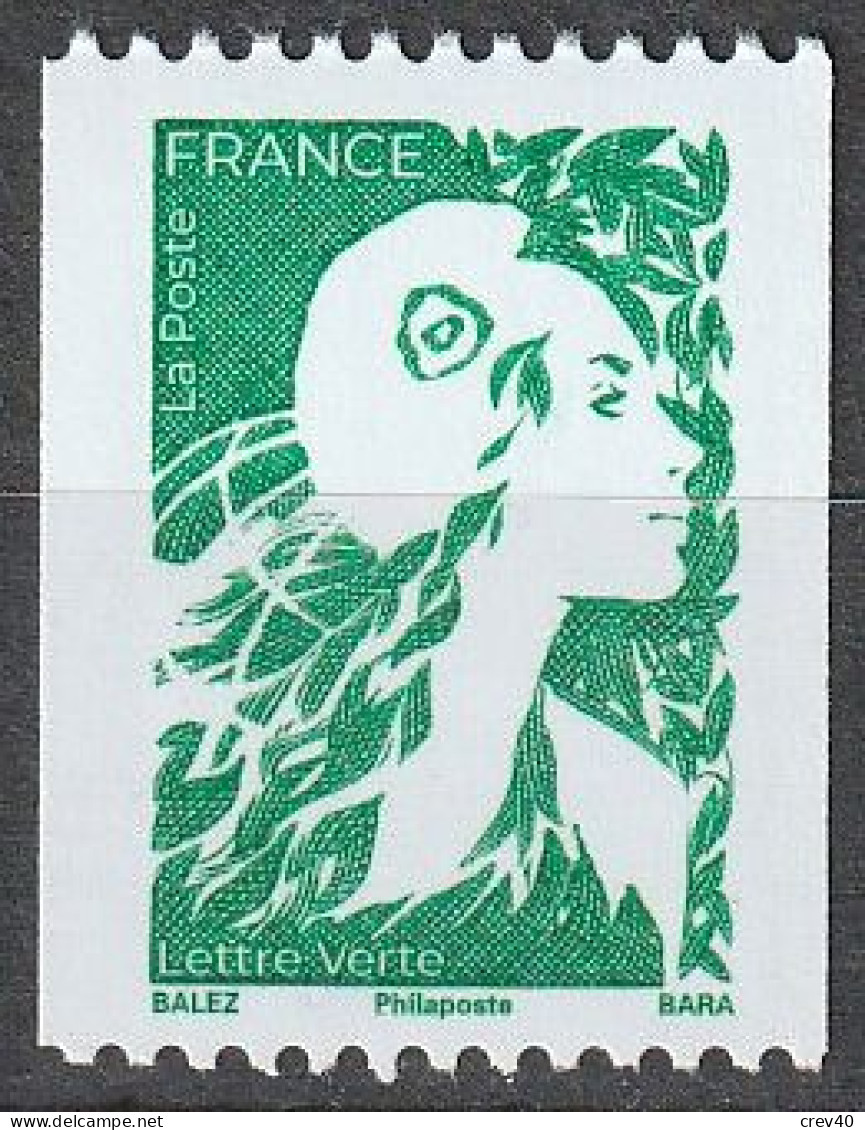 Timbre Neuf ** N° 5733(Yvert) France 2023 - Marianne De L'Avenir Roulette, N° Noir Au Verso - 2023-... Marianne De L’avenir