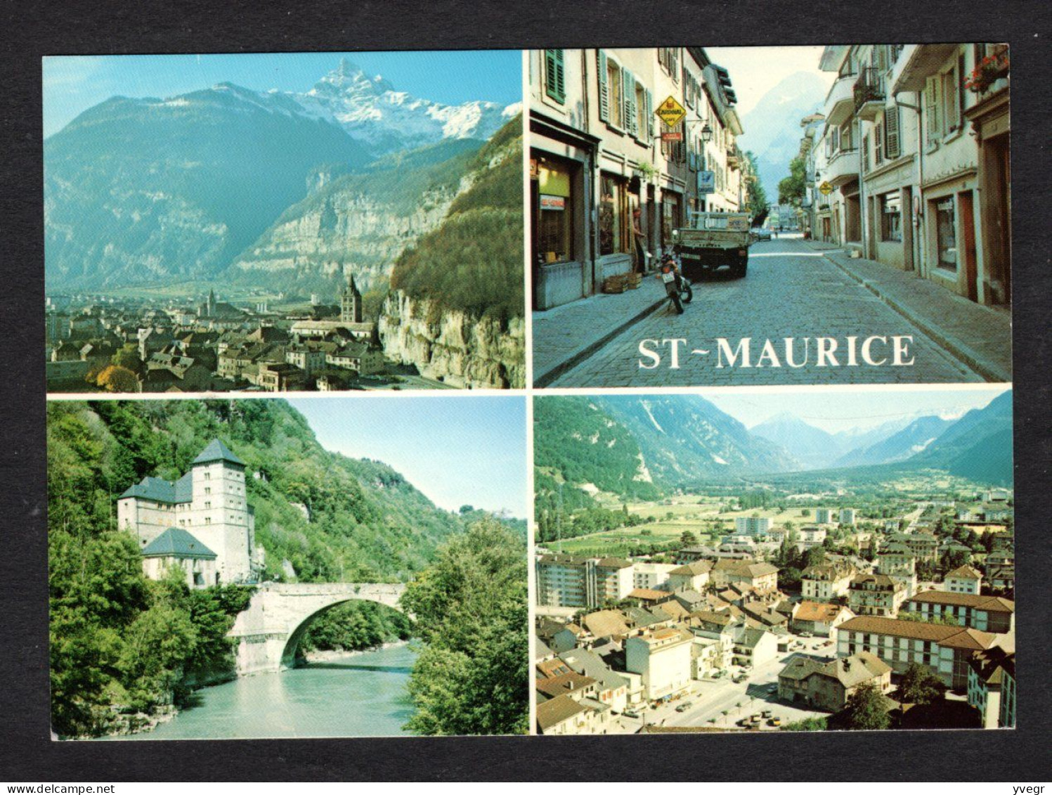 Suisse - 1890 - SAINT-MAURICE - Vues Diverses De La Ville - Saint-Maurice