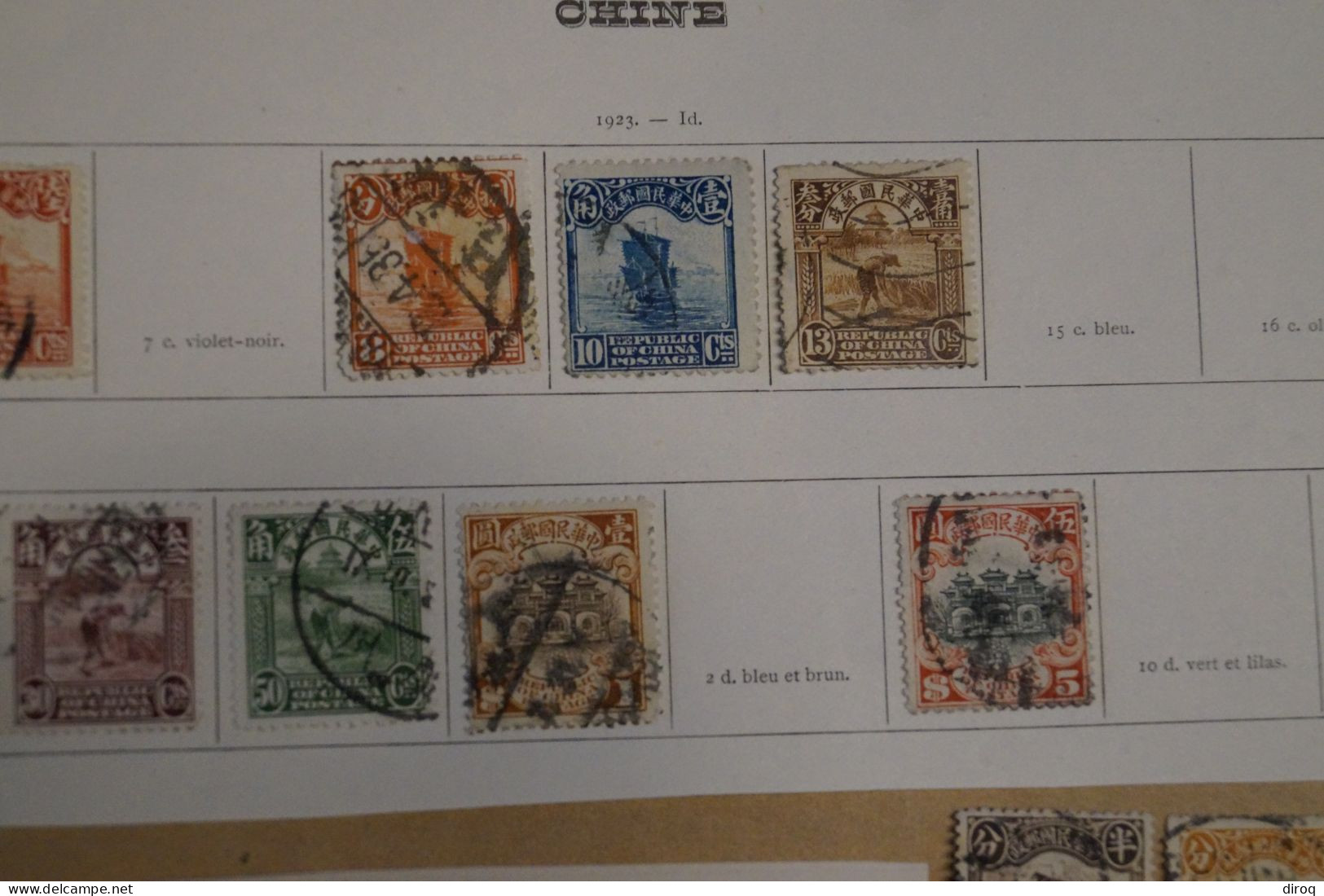 Chine,Chines,lot De 48 Timbres Oblitérés,1913 - 1923,certains Avec Surcharges, Pour Collection,collector - 1912-1949 République