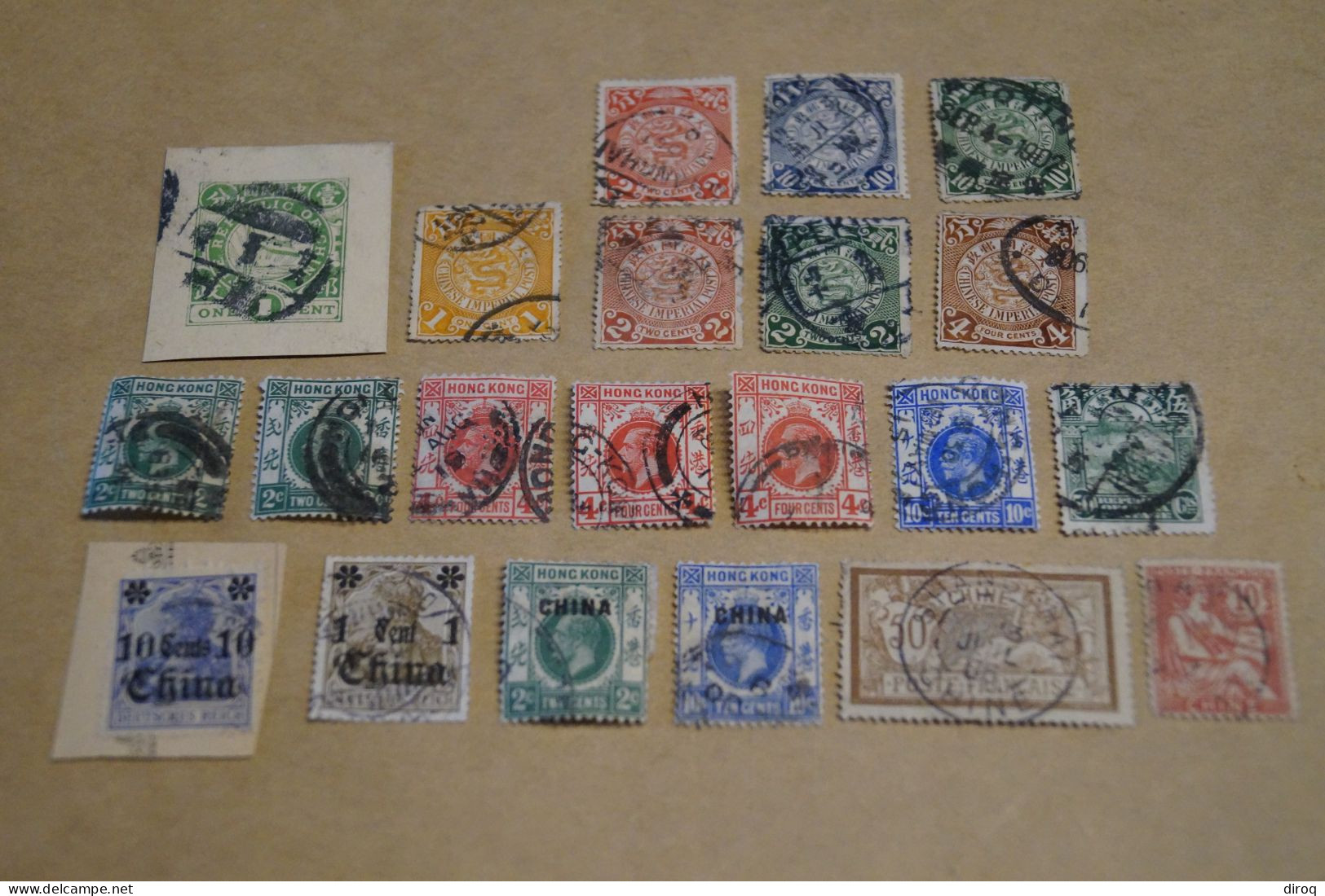 Chine,Chines,lot De 21 Timbres Oblitérés,empire Et Colonies Pour Collection,collector - Used Stamps