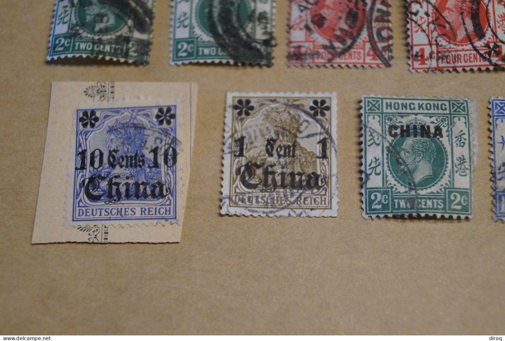 Chine,Chines,lot de 21 timbres oblitérés,empire et colonies pour collection,collector