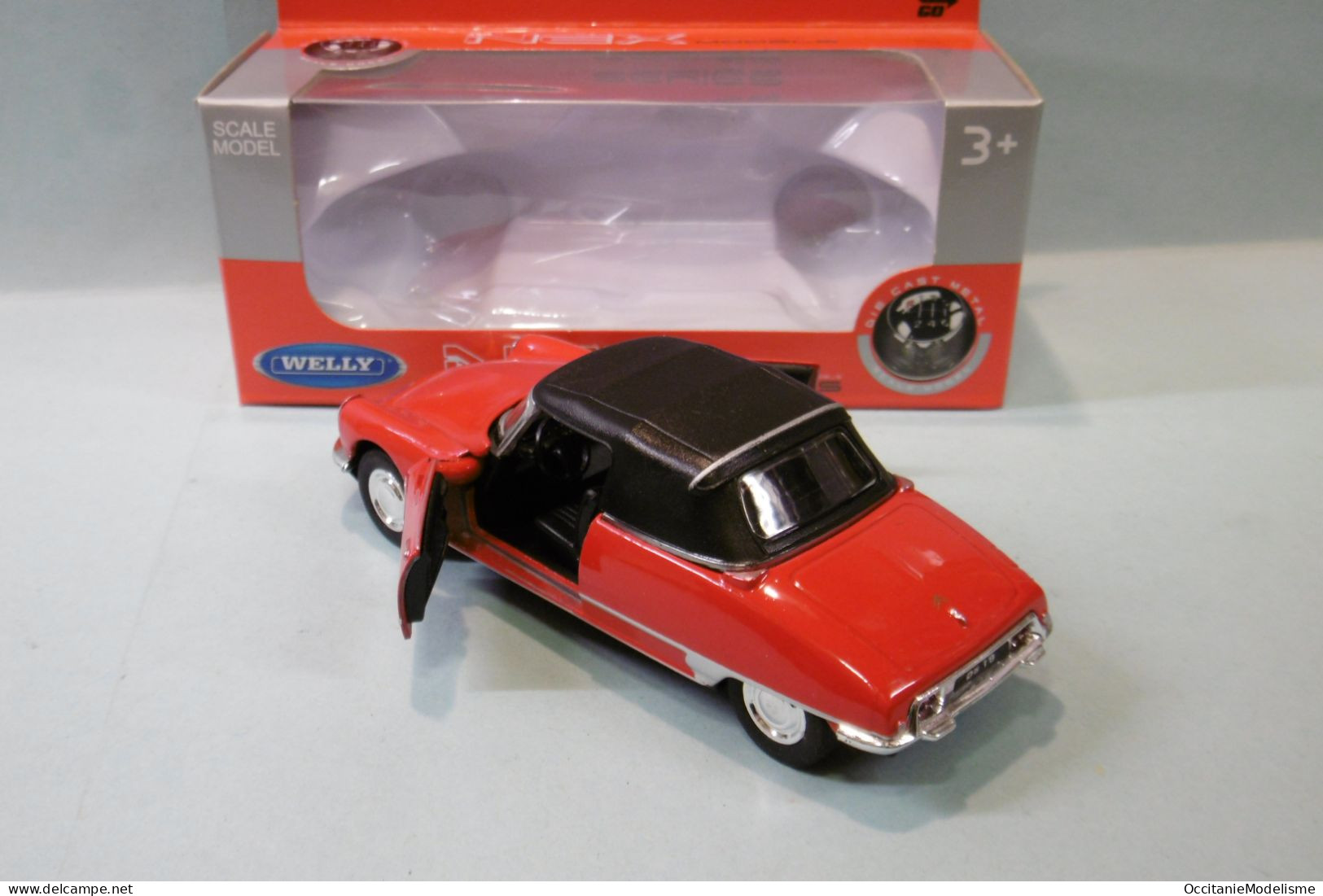 Welly Nex - CITROEN DS 19 Cabriolet Rouge Réf. 42398 BO 1/40 - Welly