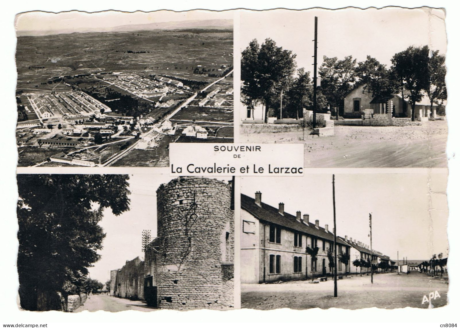 LA CAVALERIE ET LE LARZAC - 12 - CPSM -MULTI VUES -vue Générale-entrée Du Camp- ,remparts Et Avenue - - La Cavalerie