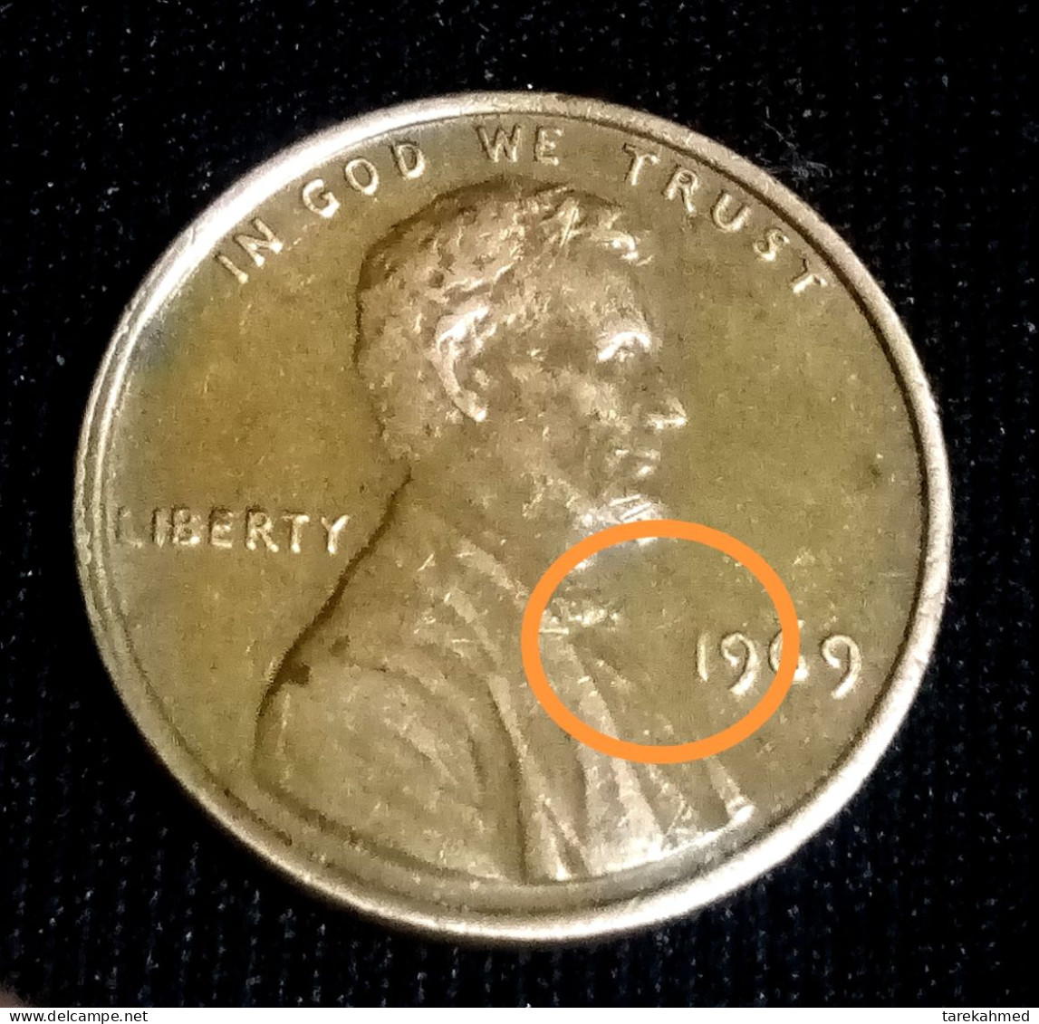 USA, Lincoln Cent, 1969 , Philadelphie, Agouz - 1959-…: Lincoln, Memorial Reverse