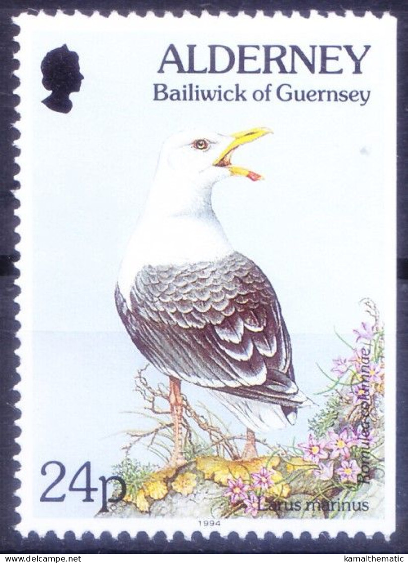 Alderney 1994 MNH (b), Great Black-backed Gull, Water Birds - Oche