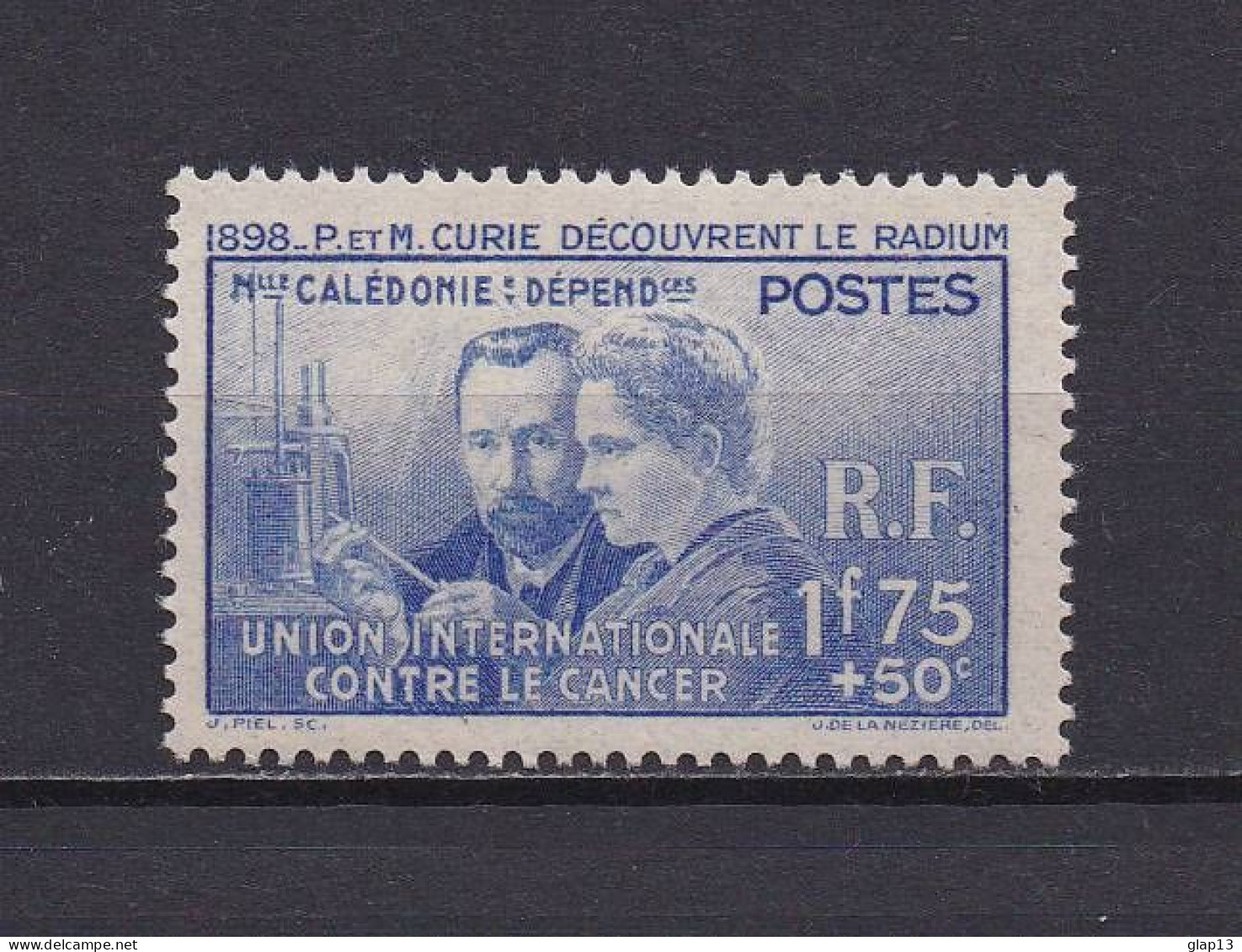 NOUVELLE CALEDONIE 1938 TIMBRE N°172 NEUF** PIERRE ET MARIE CURIE - Neufs