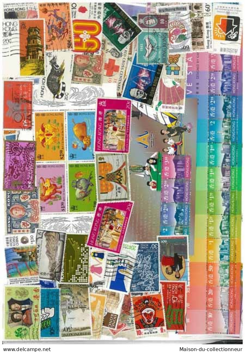 Collection De Timbres Hong Kong Oblitérés 50 Timbres Différents - Verzamelingen & Reeksen