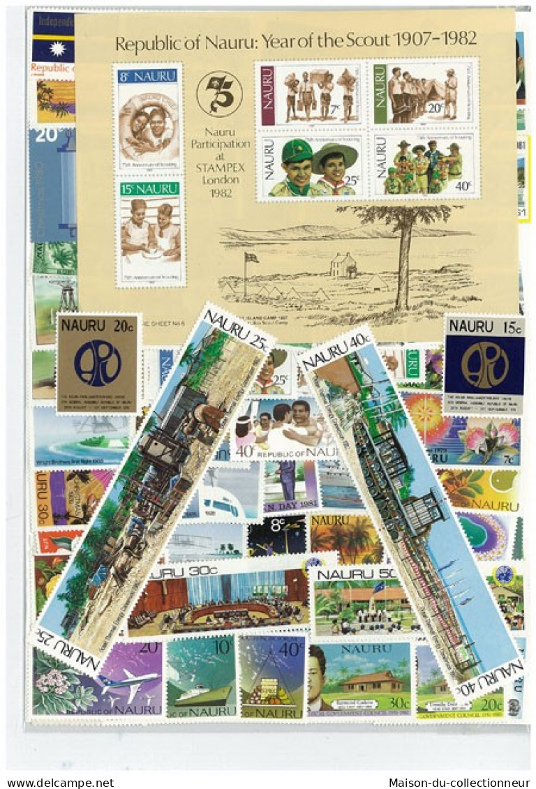 Collection De Timbres Nauru Oblitérés 50 Timbres Différents - Nauru