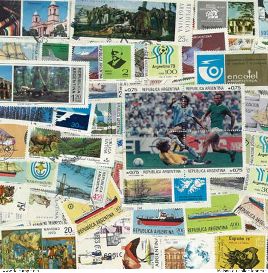 Collection De Timbres Argentine Oblitérés 300 Timbres Différents - Collections, Lots & Séries