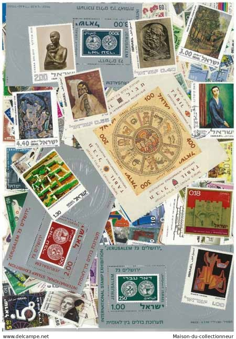 Collection De Timbres Israel Oblitérés 600 Timbres Différents - Verzamelingen & Reeksen