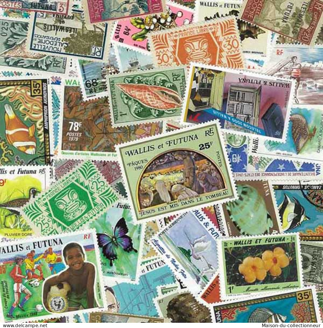 Collection De Timbres Wallis Et Futuna Oblitérés 150 Timbres Différents - Collezioni & Lotti