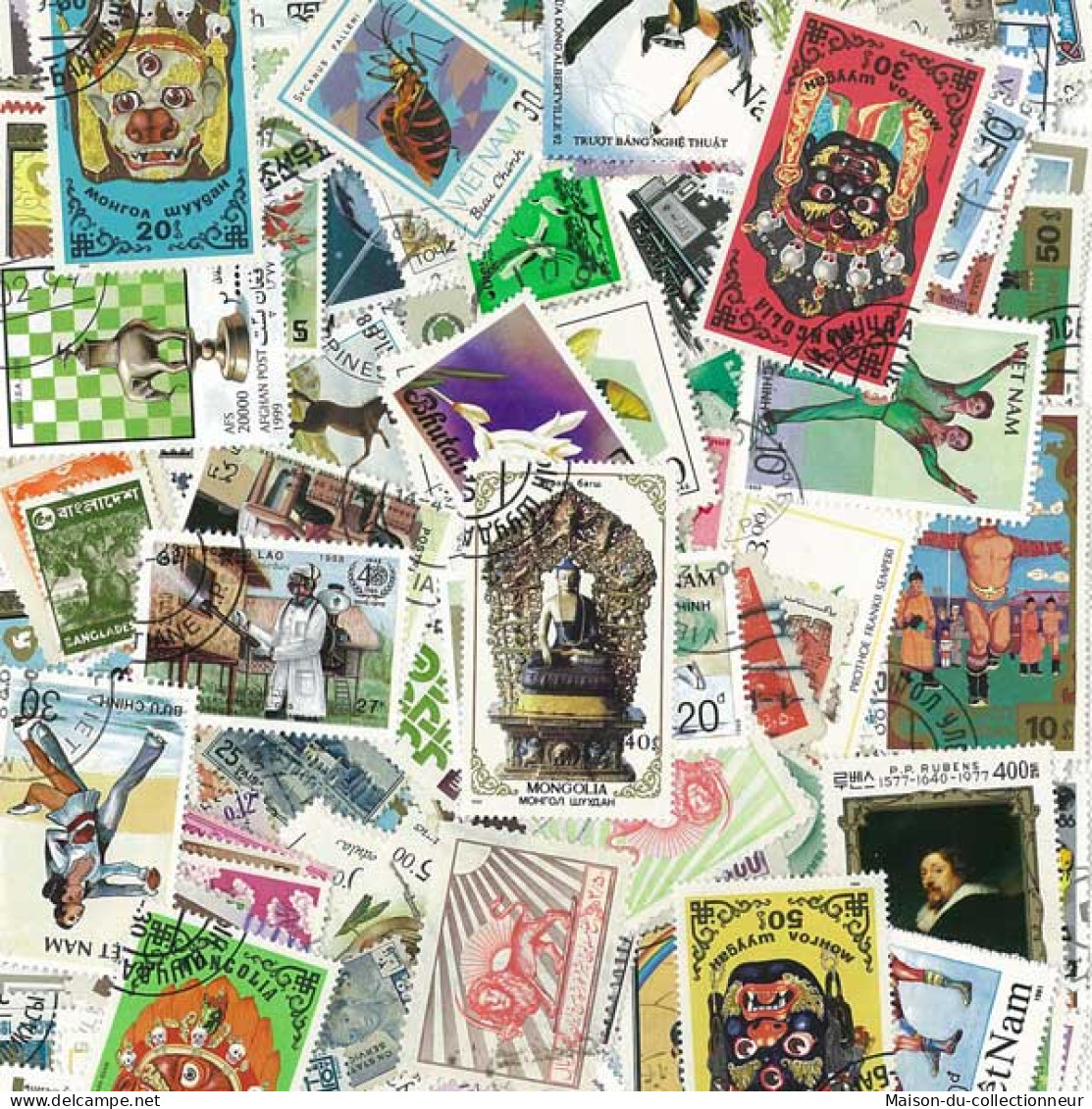 Collection De Timbres Asie Oblitérés 1000 Timbres Différents - Altri - Asia