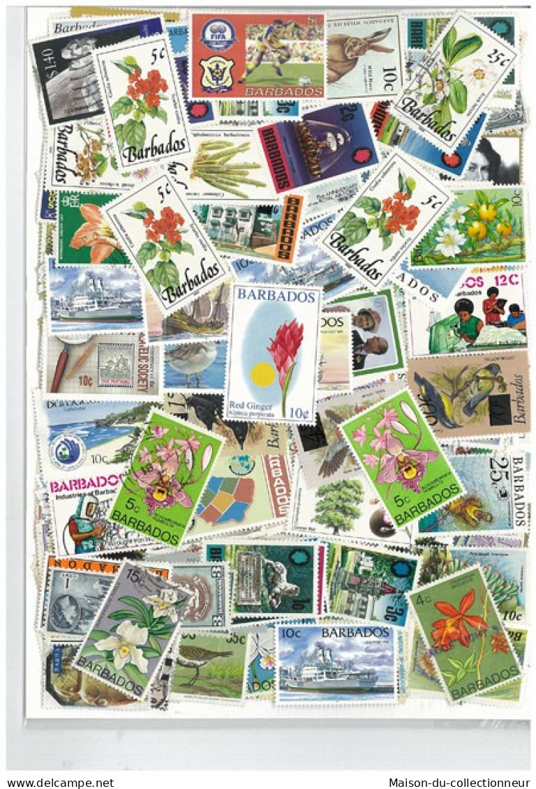 Collection De Timbres Barbade Oblitérés 200 Timbres Différents - Barbados (1966-...)