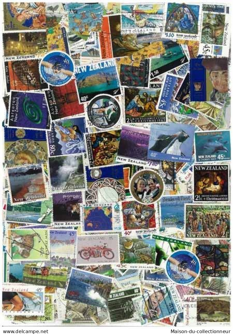 Collection De Timbres Nlle Zelande Oblitérés 400 Timbres Différents - Collections, Lots & Séries