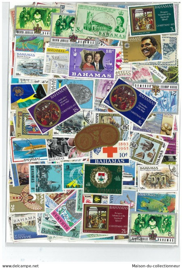 Collection De Timbres Bahamas Oblitérés 100 Timbres Différents - Bahamas (1973-...)