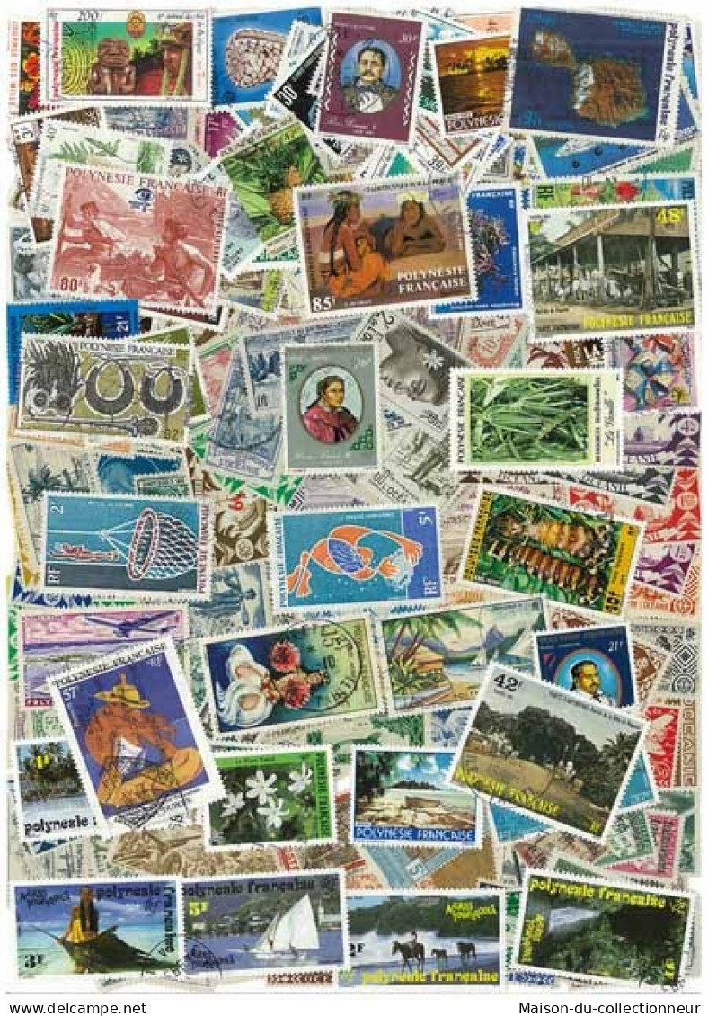 Collection De Timbres Polynesie Oblitérés 200 Timbres Différents - Lots & Serien