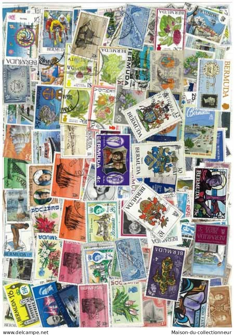 Collection De Timbres Bermudes Oblitérés 300 Timbres Différents - Bermuda